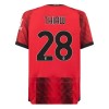 Camiseta de fútbol AC Milan Thiaw 28 Primera Equipación 23-24 - Hombre